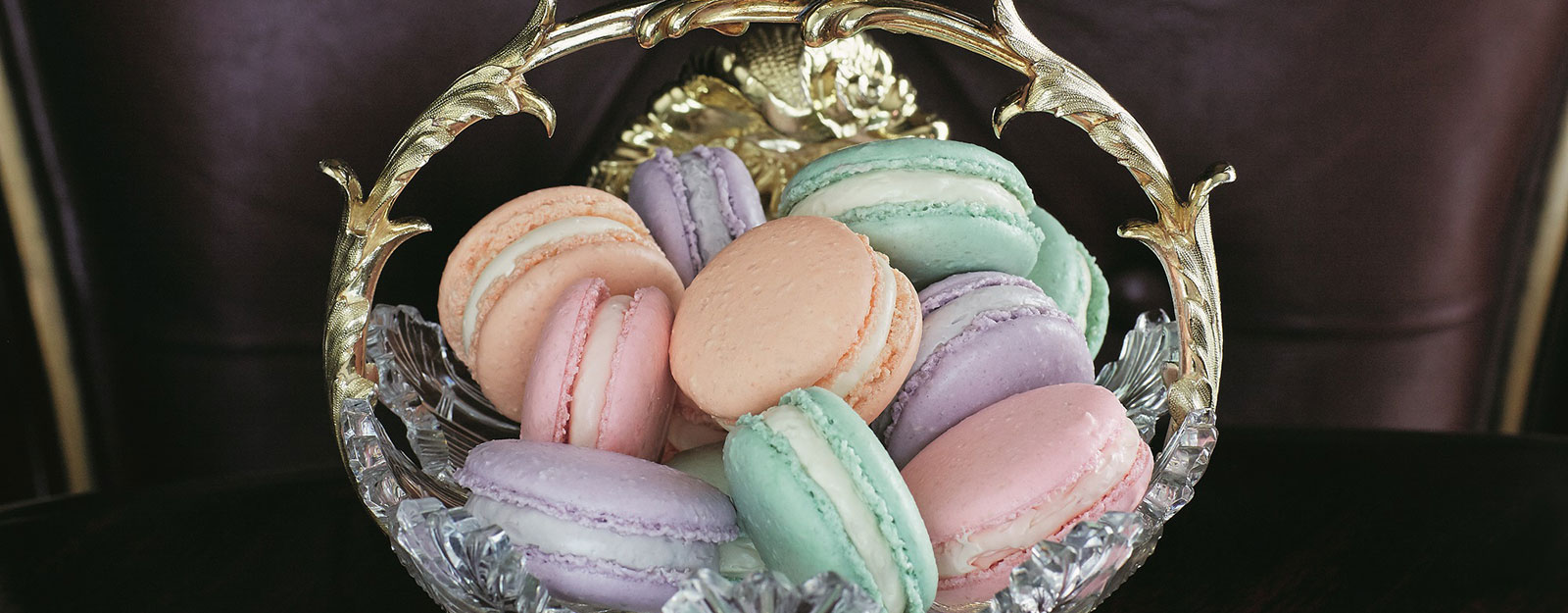 Clementine Macarons from the 'Royal Teas' cookbook