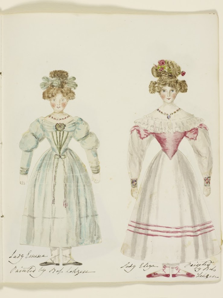 2 of Queen Victoria’s paper dolls