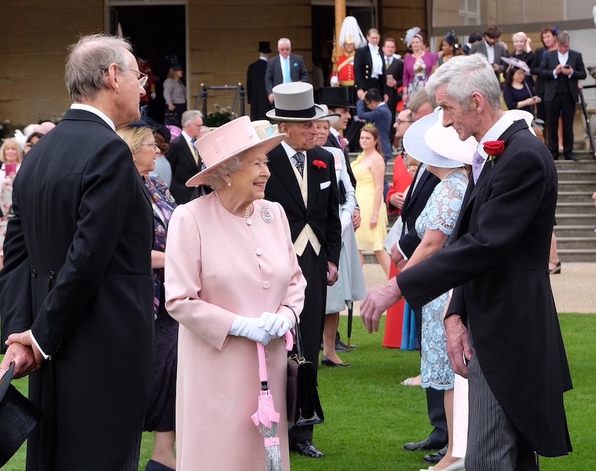 The Queen meeting Garden Party Guests