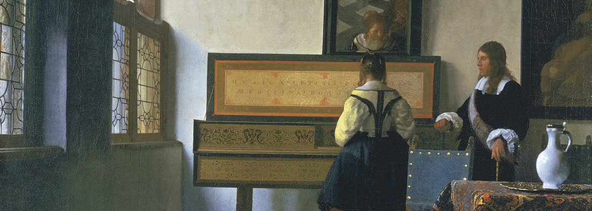 Detail from Vermeer's Music Lesson