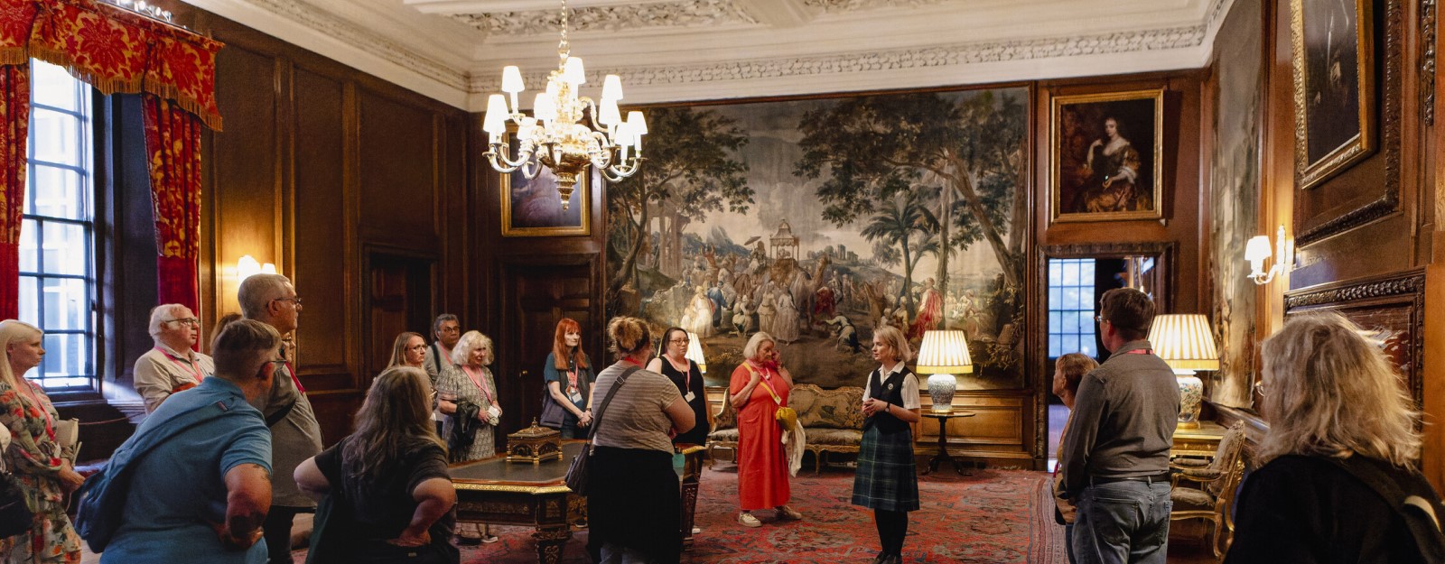 Visitors on an Exclusive Evening Tour