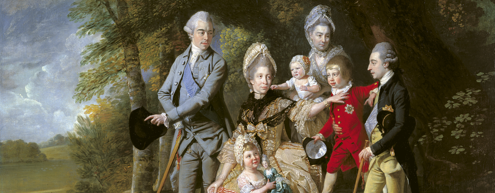 Portrait of Queen Charlotte and her family