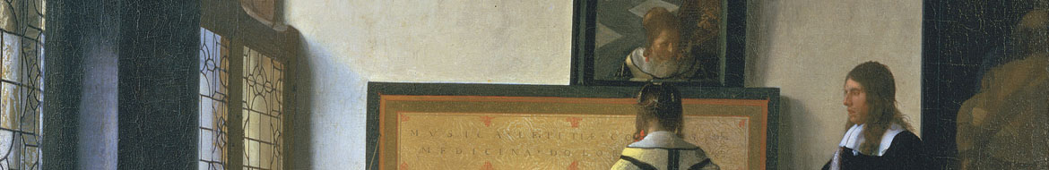 Detail from Vermeer's Music Lesson