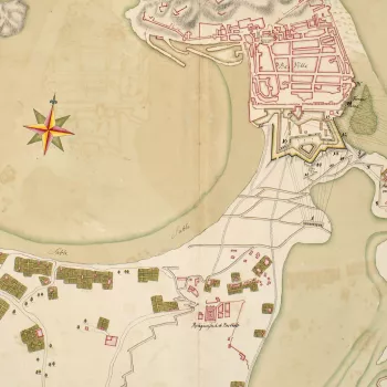 Map of the siege of St Sebastian, 1719 (San Sebastian, Basque Country, Spain) 43?18'46"N 01?58'30"W