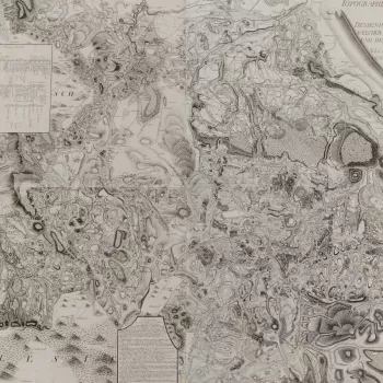 Map of Bohemia, 1778 (Czech Silesia; western two thirds of the Czech Republic) and Order of battle, 1778, Prussian army in Bohemia