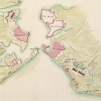 Map of encampment at Portsmouth 1778 (Portsmouth, Hampshire, UK) 50?47'27"N 01?06'07"W