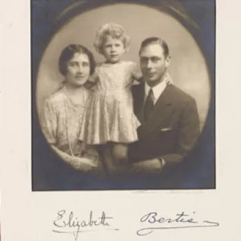 King George and Queen Elizabeth with Princess Elizabeth