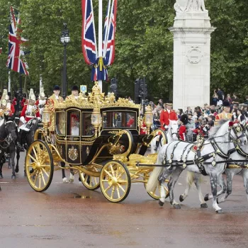 The Diamond Jubilee State Coach at the State Opening of Parliament